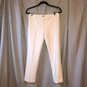 White Lined Ankle pants